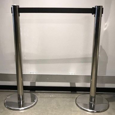 Chariot de cordons de foule rétractable